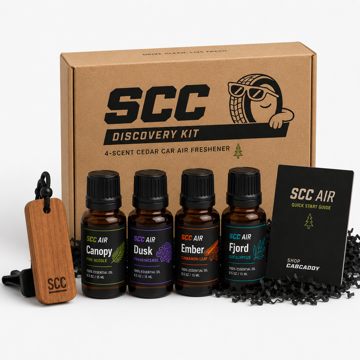 SCC Air Discovery Kit – 4-Scent Cedar Car Air Freshener