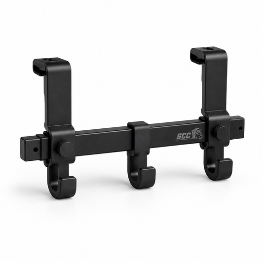 SCC Storage Adjustable Car Headrest Coat Rack – 3 Hooks
